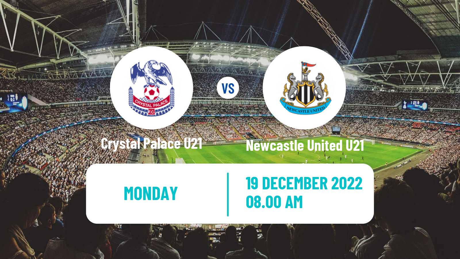 Soccer English Premier League Cup Crystal Palace U21 - Newcastle United U21