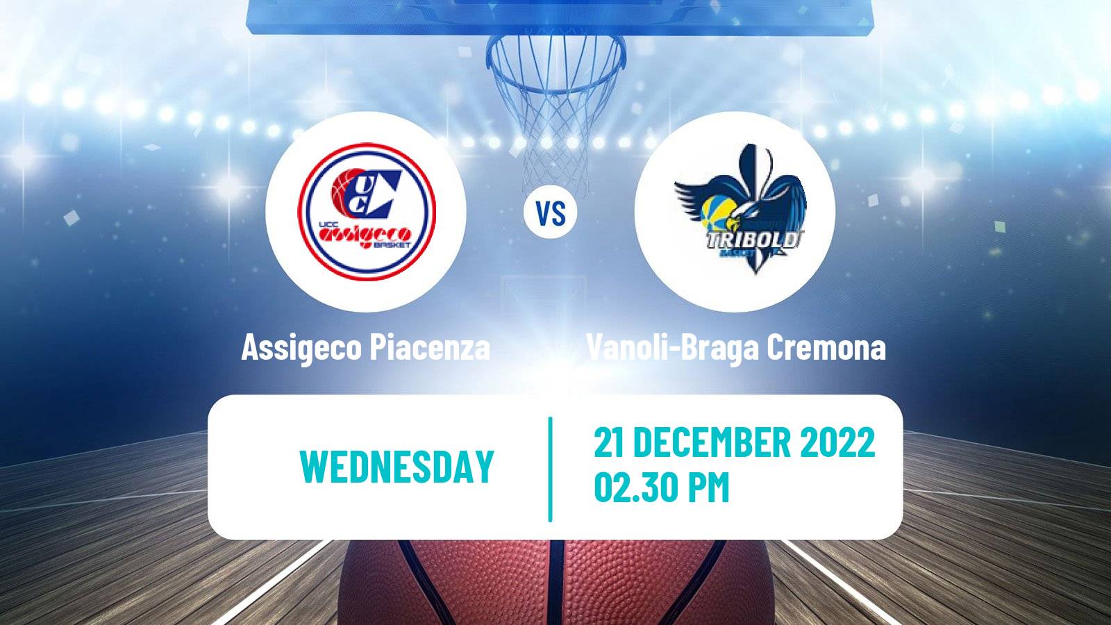 Basketball Italian Serie A2 Basketball Assigeco Piacenza - Vanoli-Braga Cremona