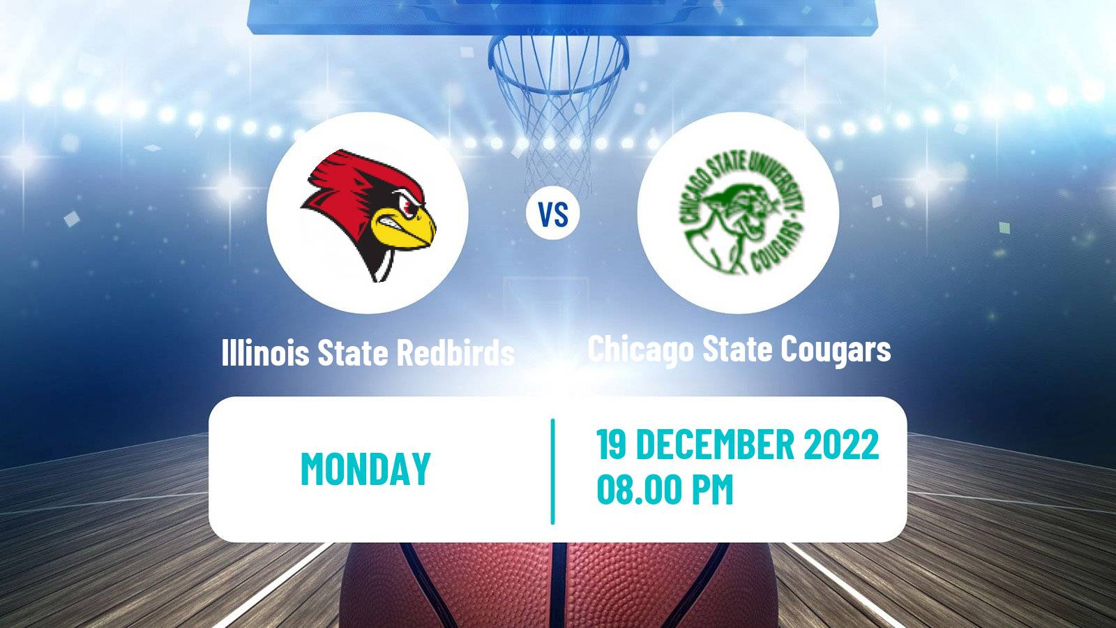 Basketball NCAA College Basketball Illinois State Redbirds - Chicago State Cougars