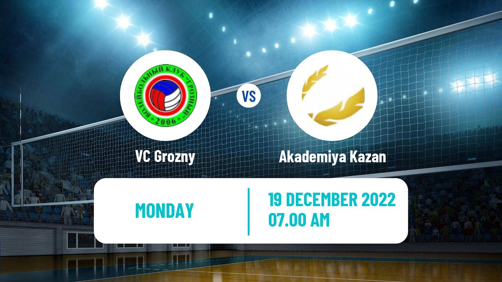 Volleyball Russian Vysshaya League A Volleyball Grozny - Akademiya Kazan