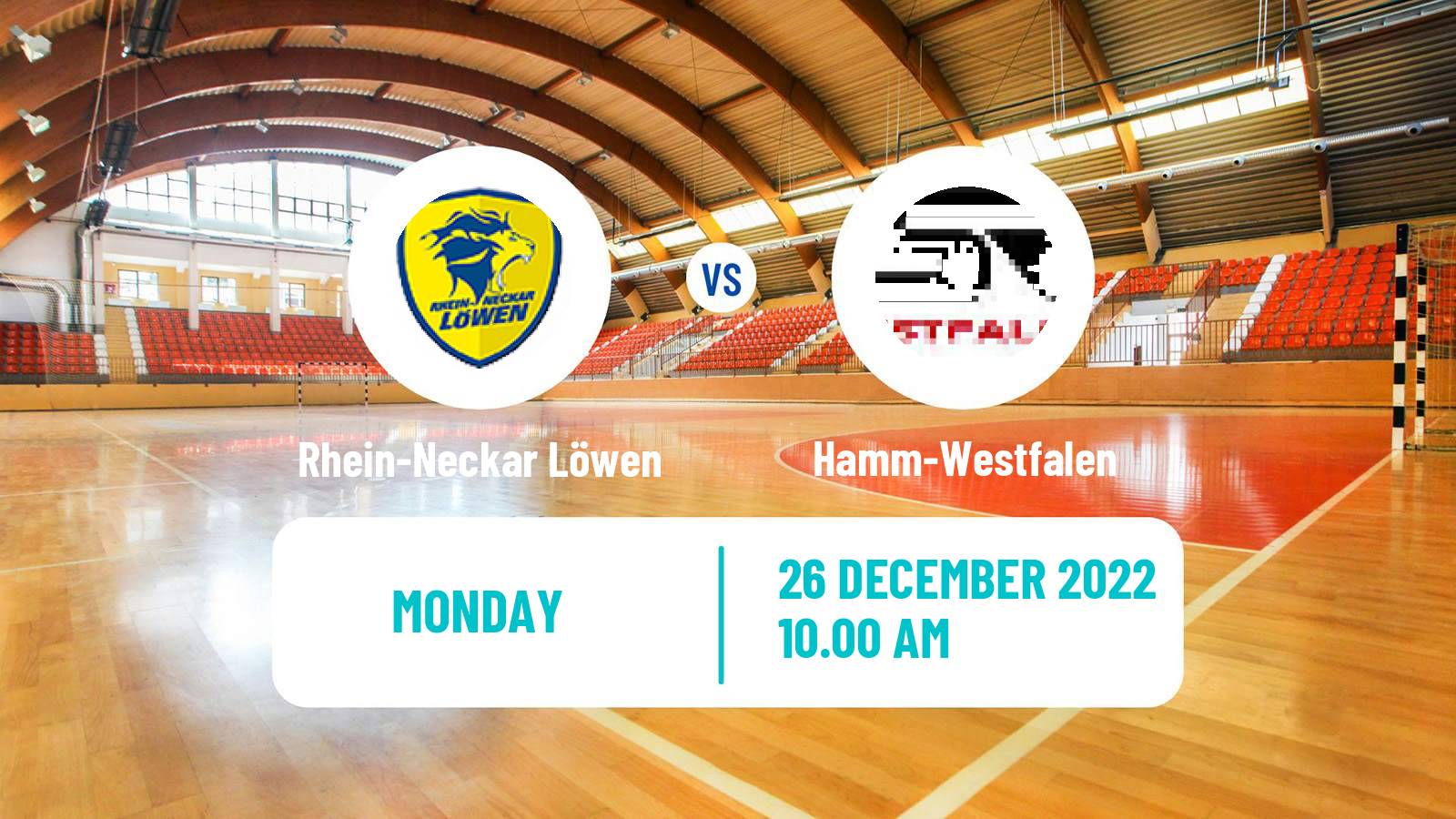 Handball German Bundesliga Handball Rhein-Neckar Löwen - Hamm-Westfalen