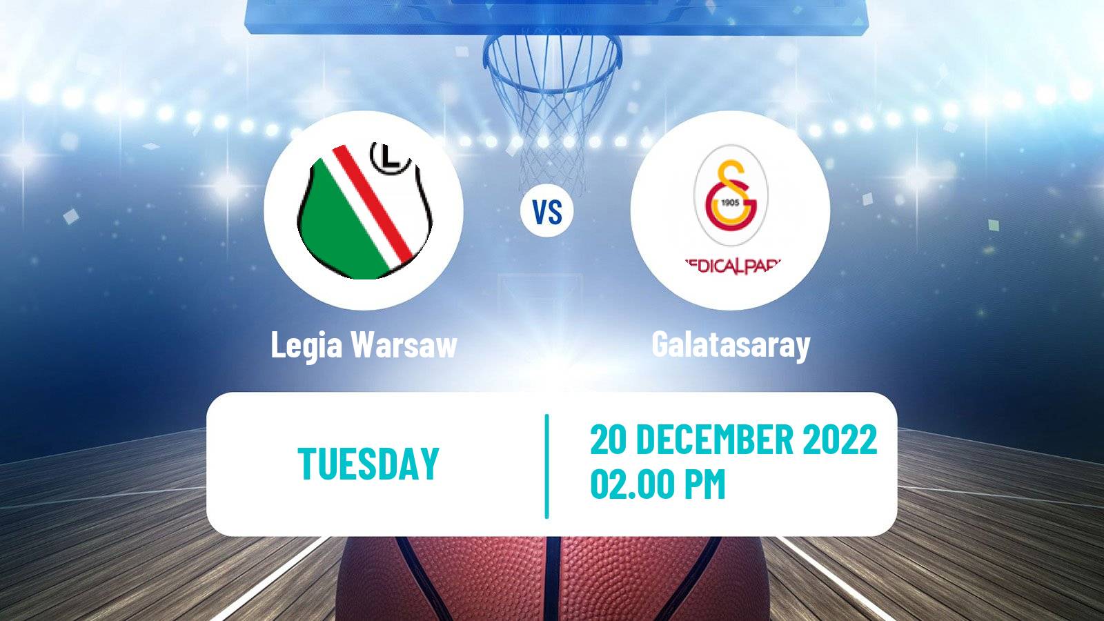 Basketball Champions League Basketball Legia Warsaw - Galatasaray