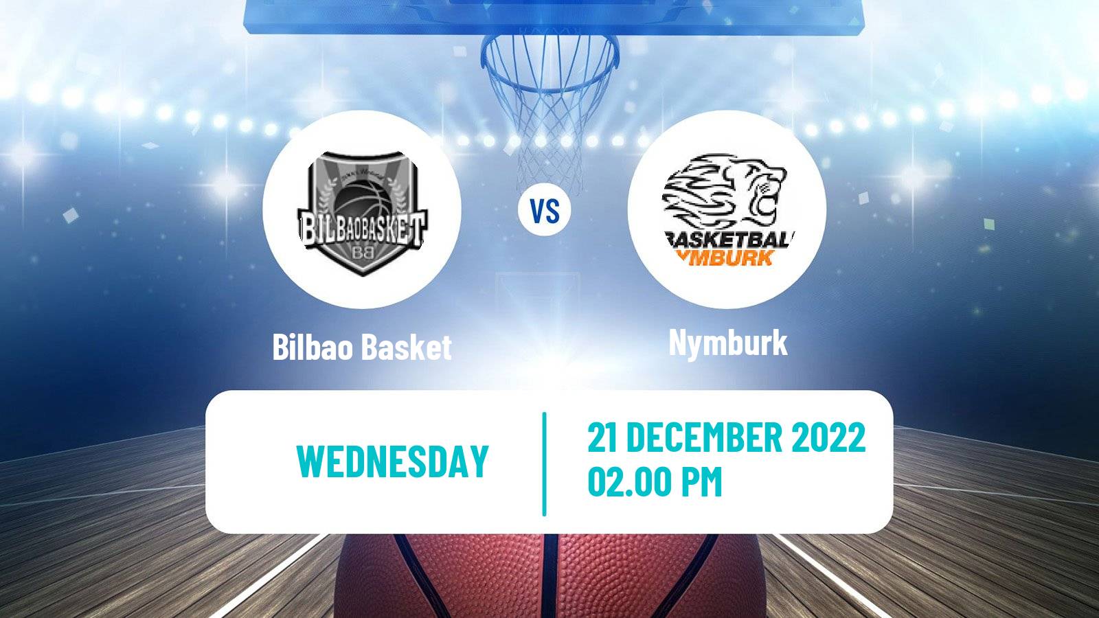 Basketball Champions League Basketball Bilbao Basket - Nymburk