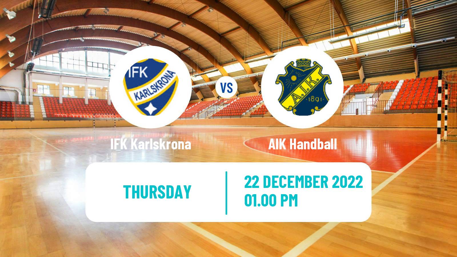 Handball Swedish Allsvenskan Handball IFK Karlskrona - AIK