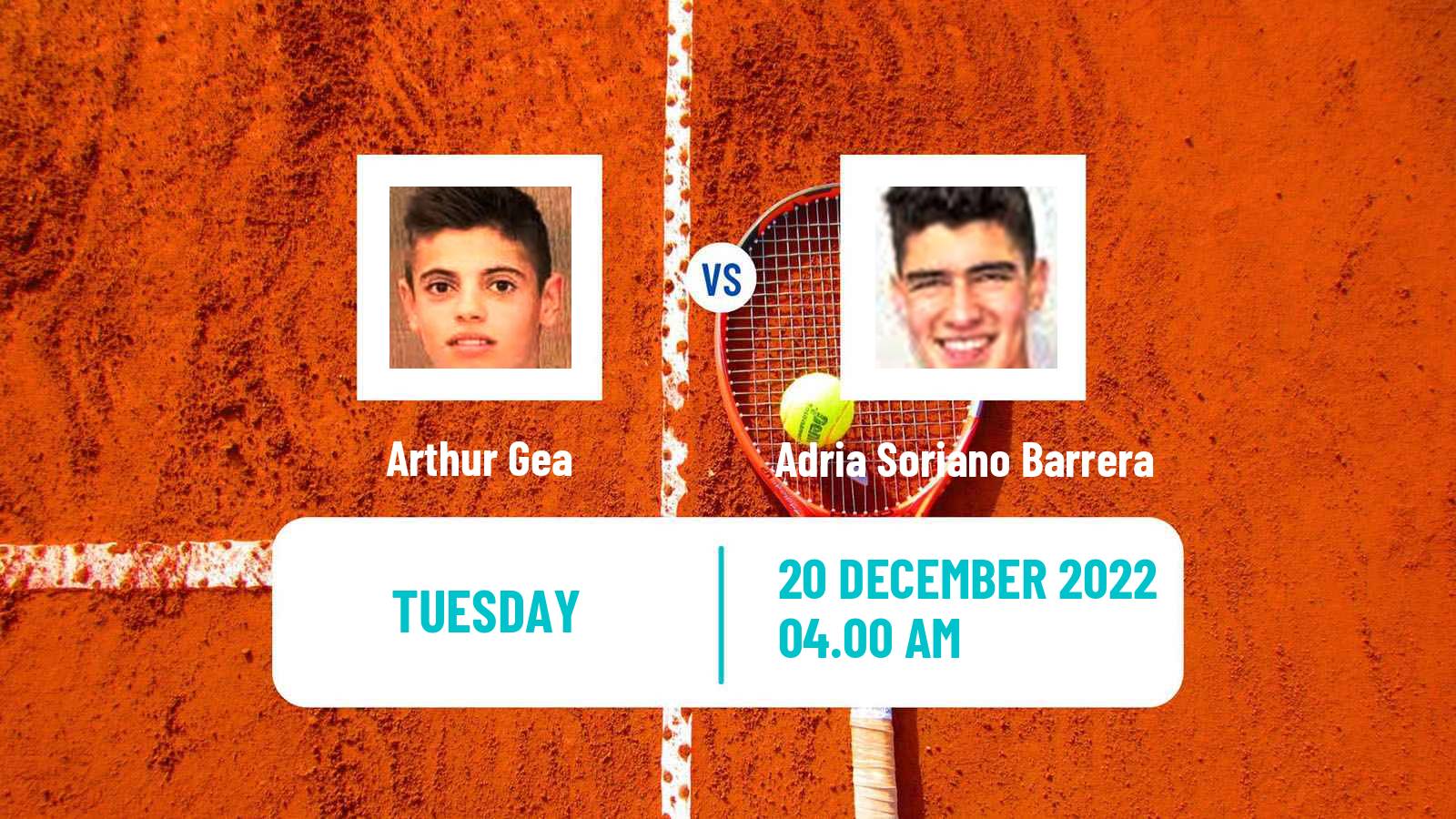 Tennis ITF Tournaments Arthur Gea - Adria Soriano Barrera