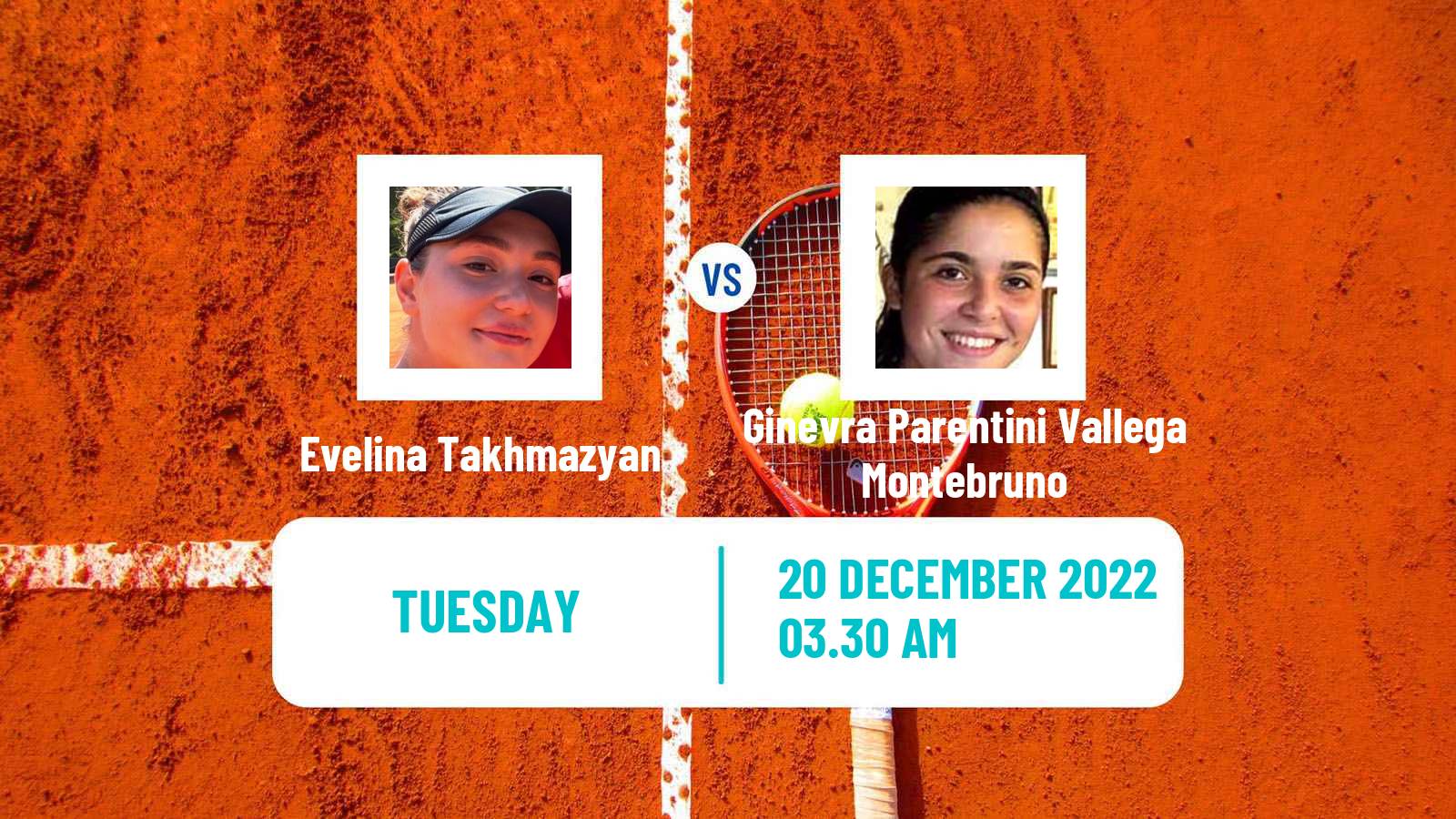 Tennis ITF Tournaments Evelina Takhmazyan - Ginevra Parentini Vallega Montebruno