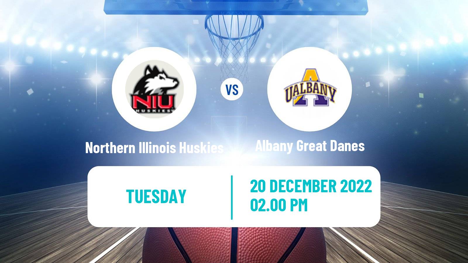 Basketball NCAA College Basketball Northern Illinois Huskies - Albany Great Danes