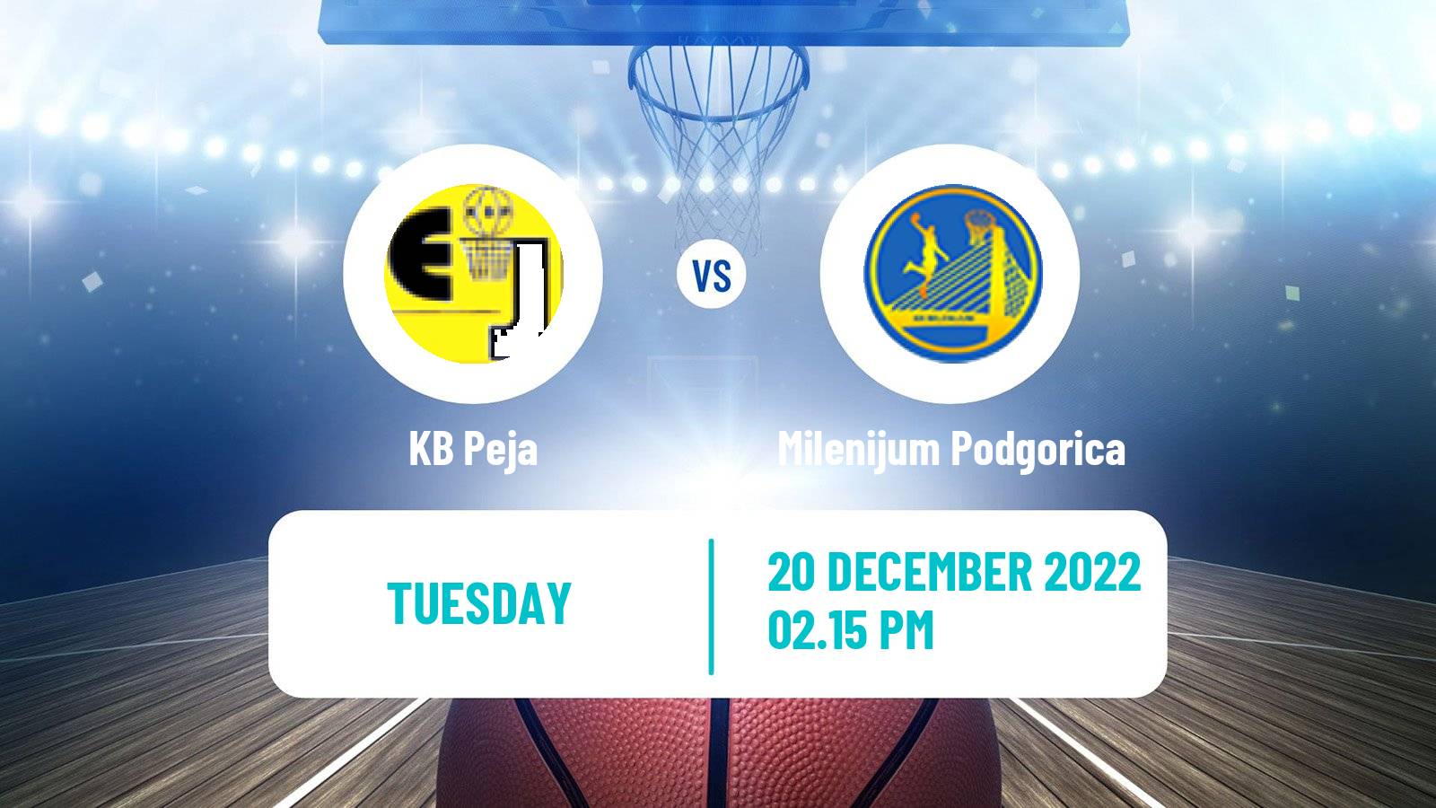 Basketball Balkan International Basketball League Peja - Milenijum Podgorica