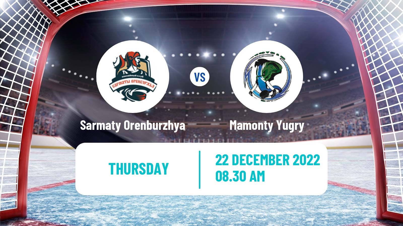 Hockey MHL Sarmaty Orenburzhya - Mamonty Yugry