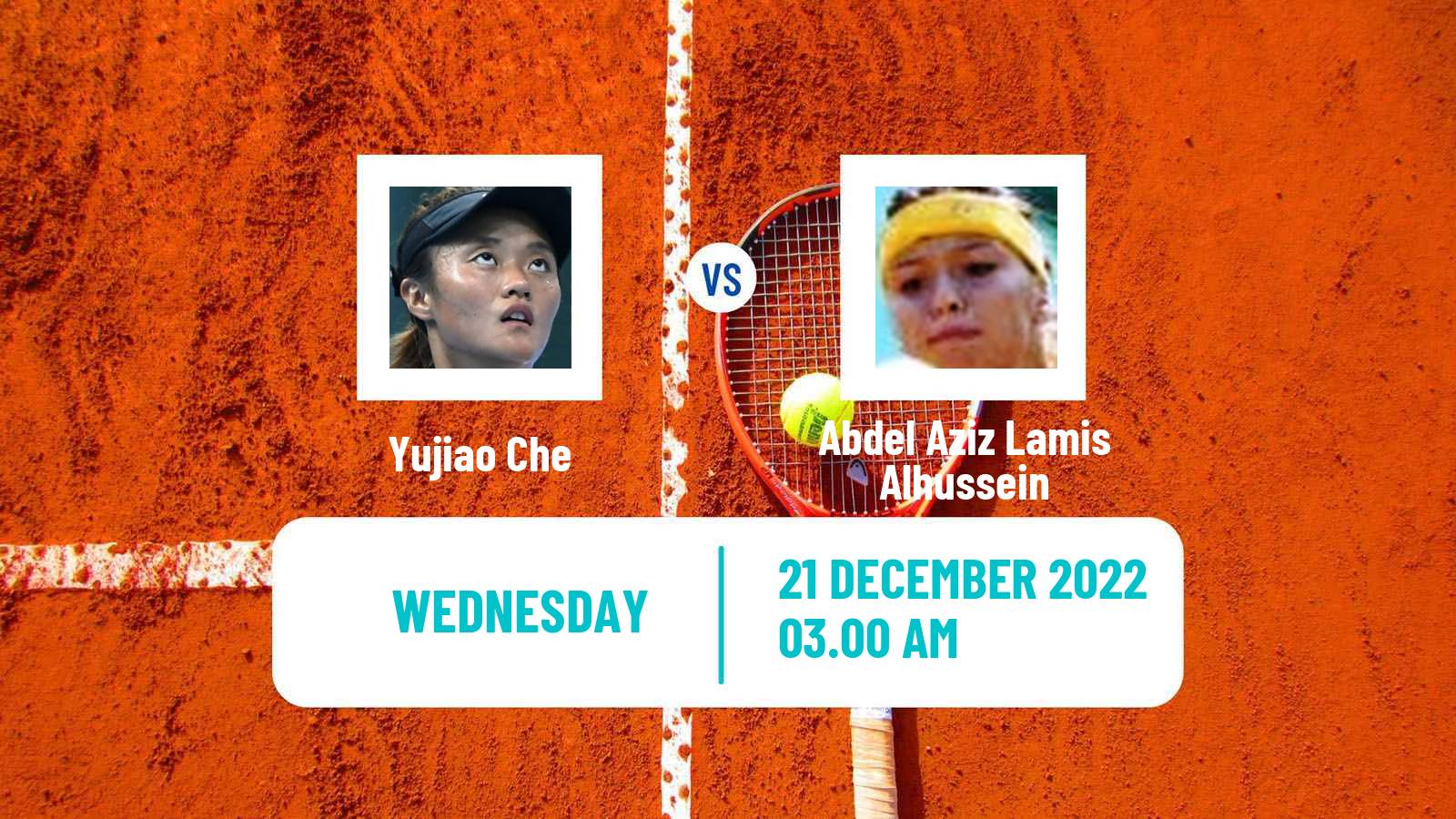 Tennis ITF Tournaments Yujiao Che - Abdel Aziz Lamis Alhussein