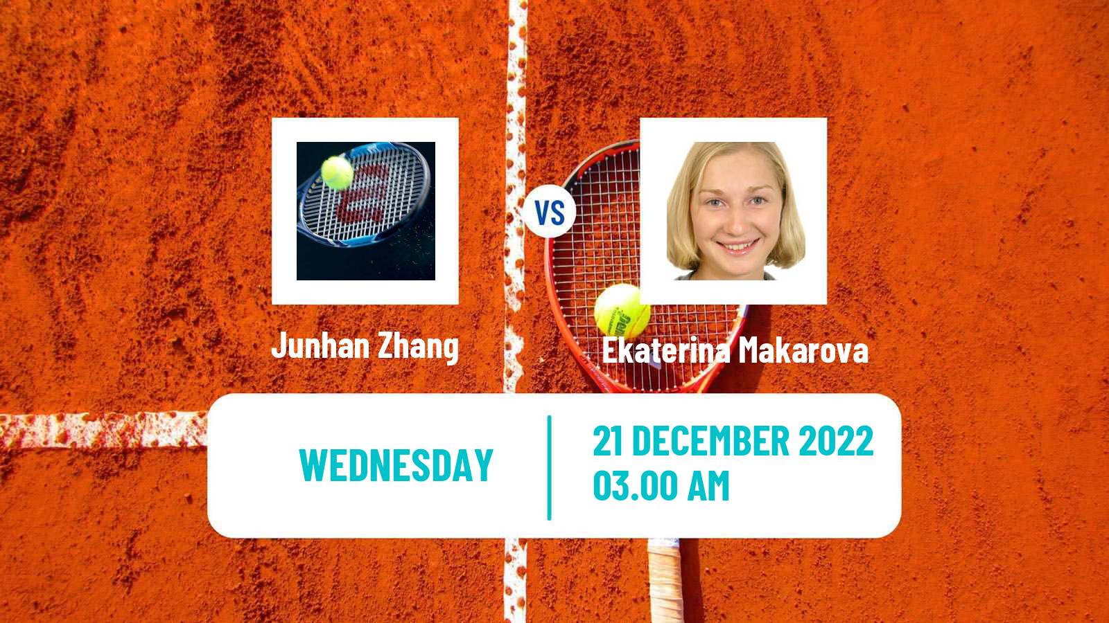 Tennis ITF Tournaments Junhan Zhang - Ekaterina Makarova