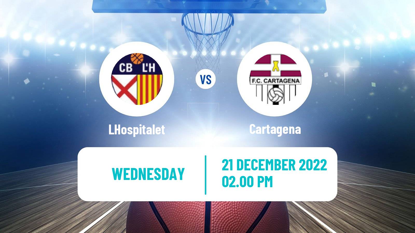 Basketball Spanish LEB Plata LHospitalet - Cartagena