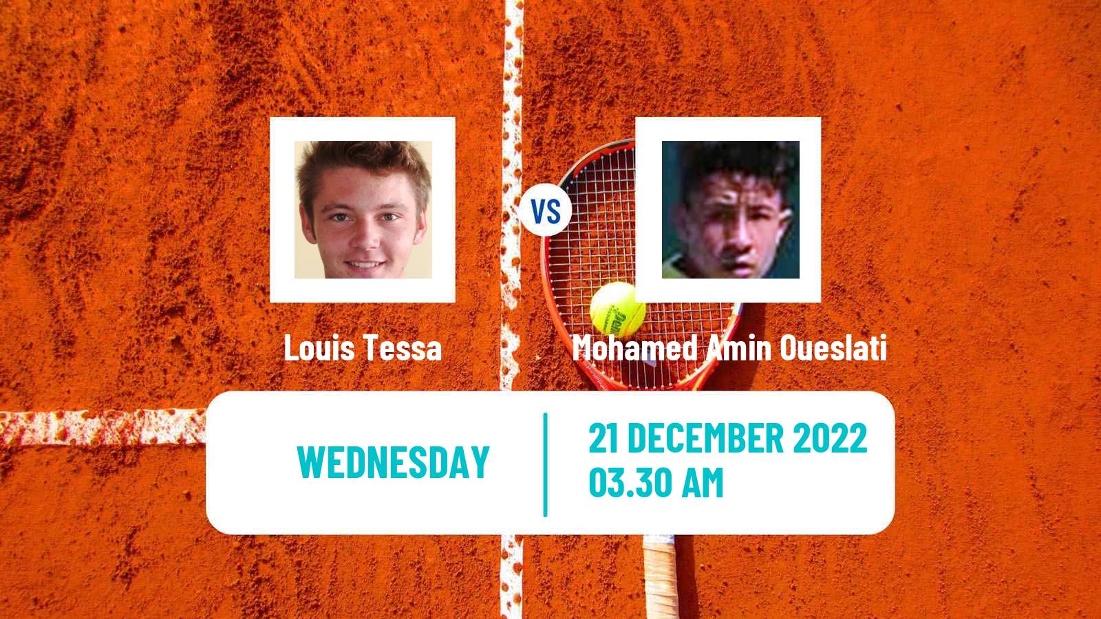 Tennis ITF Tournaments Louis Tessa - Mohamed Amin Oueslati