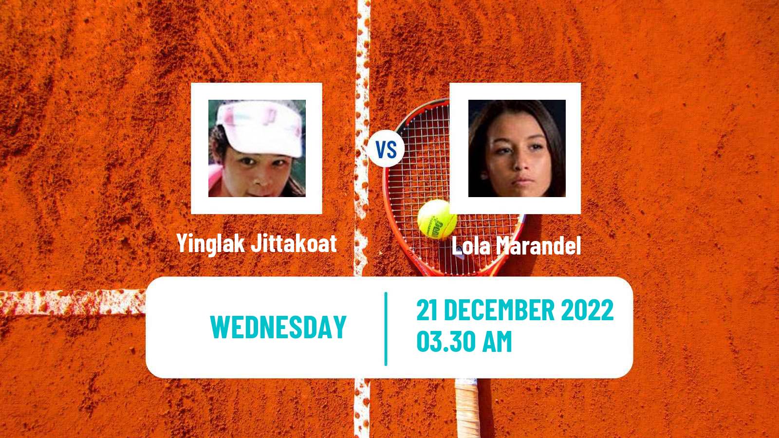 Tennis ITF Tournaments Yinglak Jittakoat - Lola Marandel