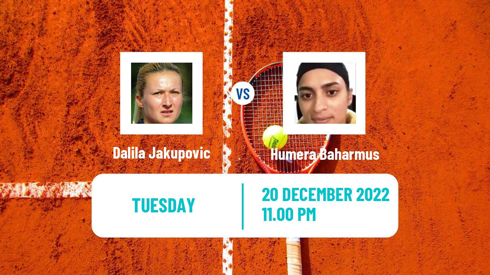 Tennis ITF Tournaments Dalila Jakupovic - Humera Baharmus