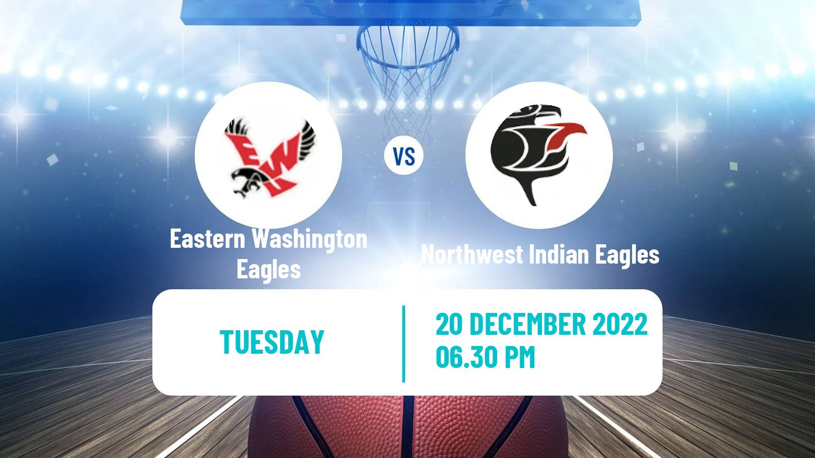 Basketball NCAA College Basketball Eastern Washington Eagles - Northwest Indian Eagles