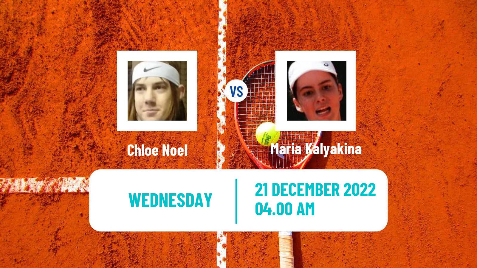 Tennis ITF Tournaments Chloe Noel - Maria Kalyakina