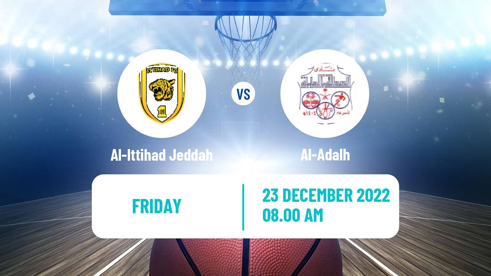 Basketball Saudi Premier League Basketball Al-Ittihad Jeddah - Al-Adalh