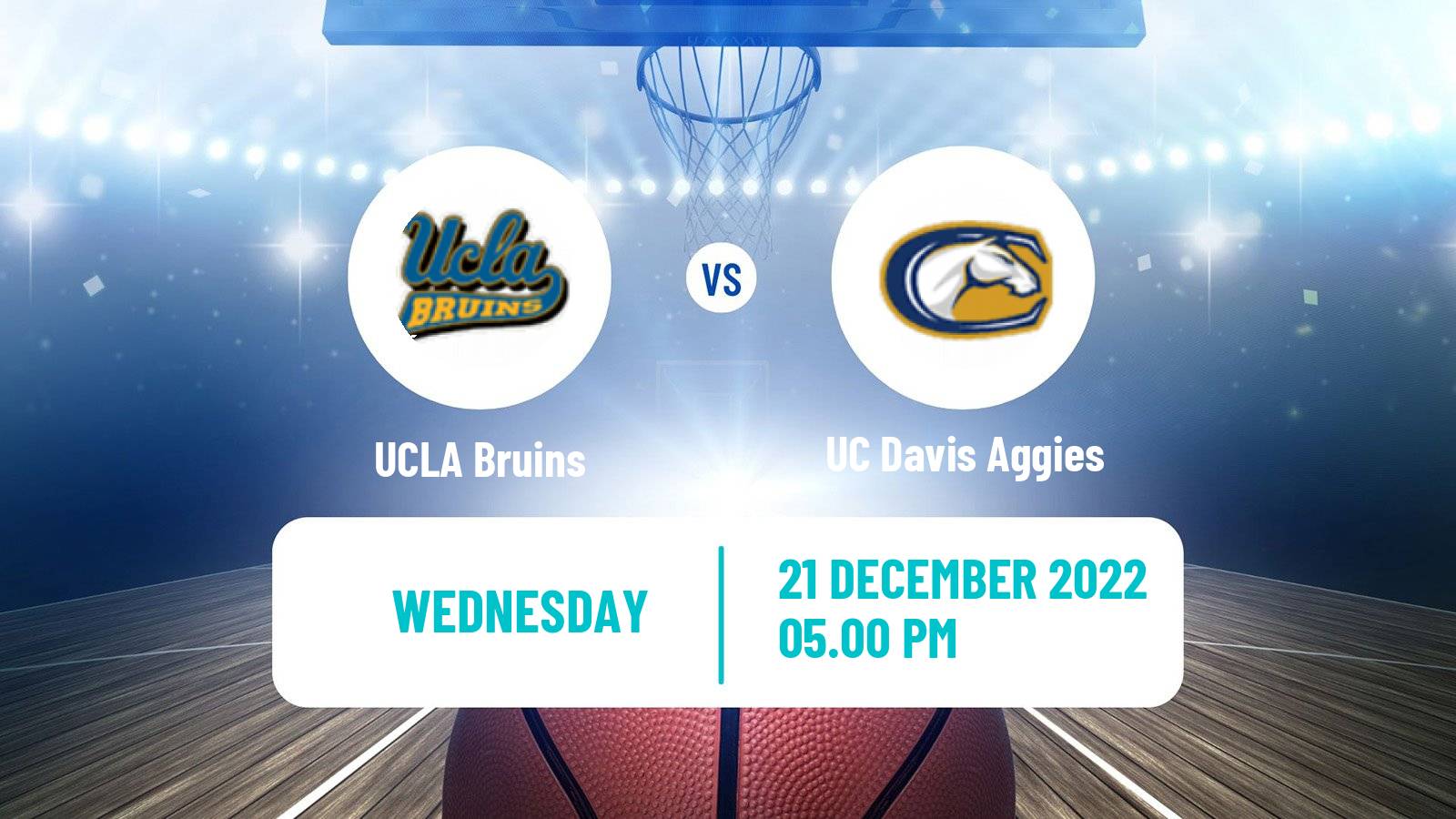 Basketball NCAA College Basketball UCLA Bruins - UC Davis Aggies