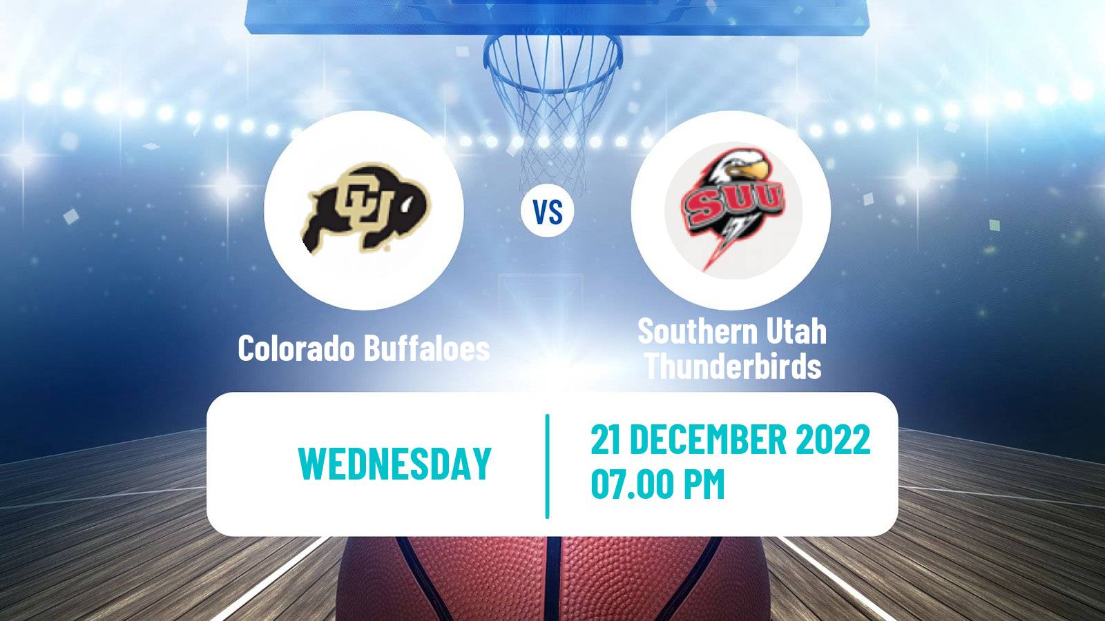 Basketball NCAA College Basketball Colorado Buffaloes - Southern Utah Thunderbirds