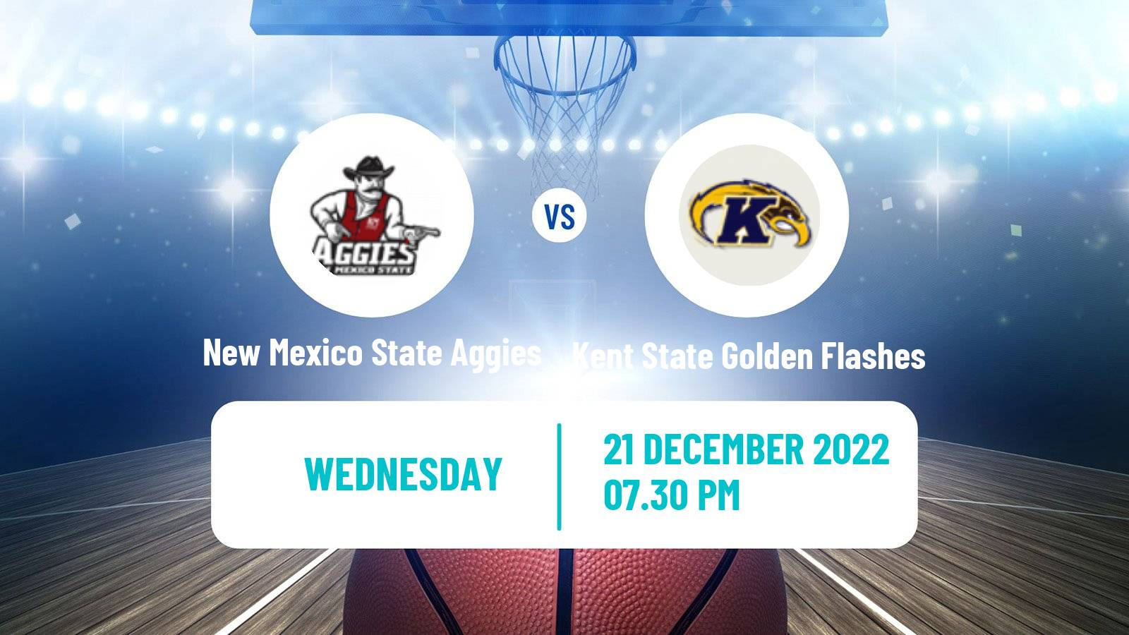 Basketball NCAA College Basketball New Mexico State Aggies - Kent State Golden Flashes