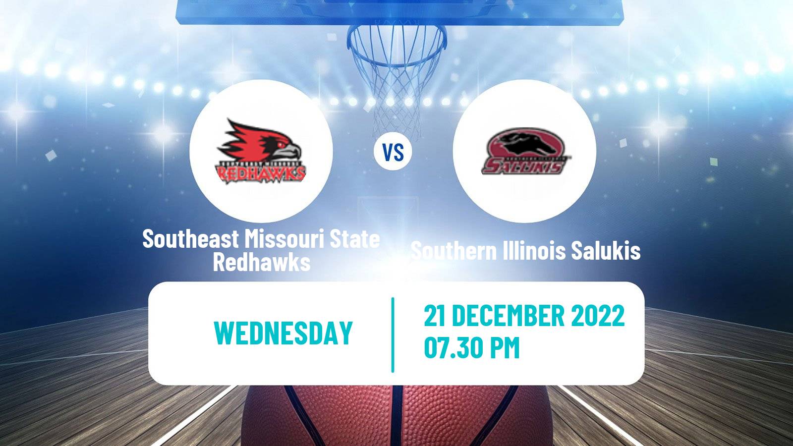 Basketball NCAA College Basketball Southeast Missouri State Redhawks - Southern Illinois Salukis