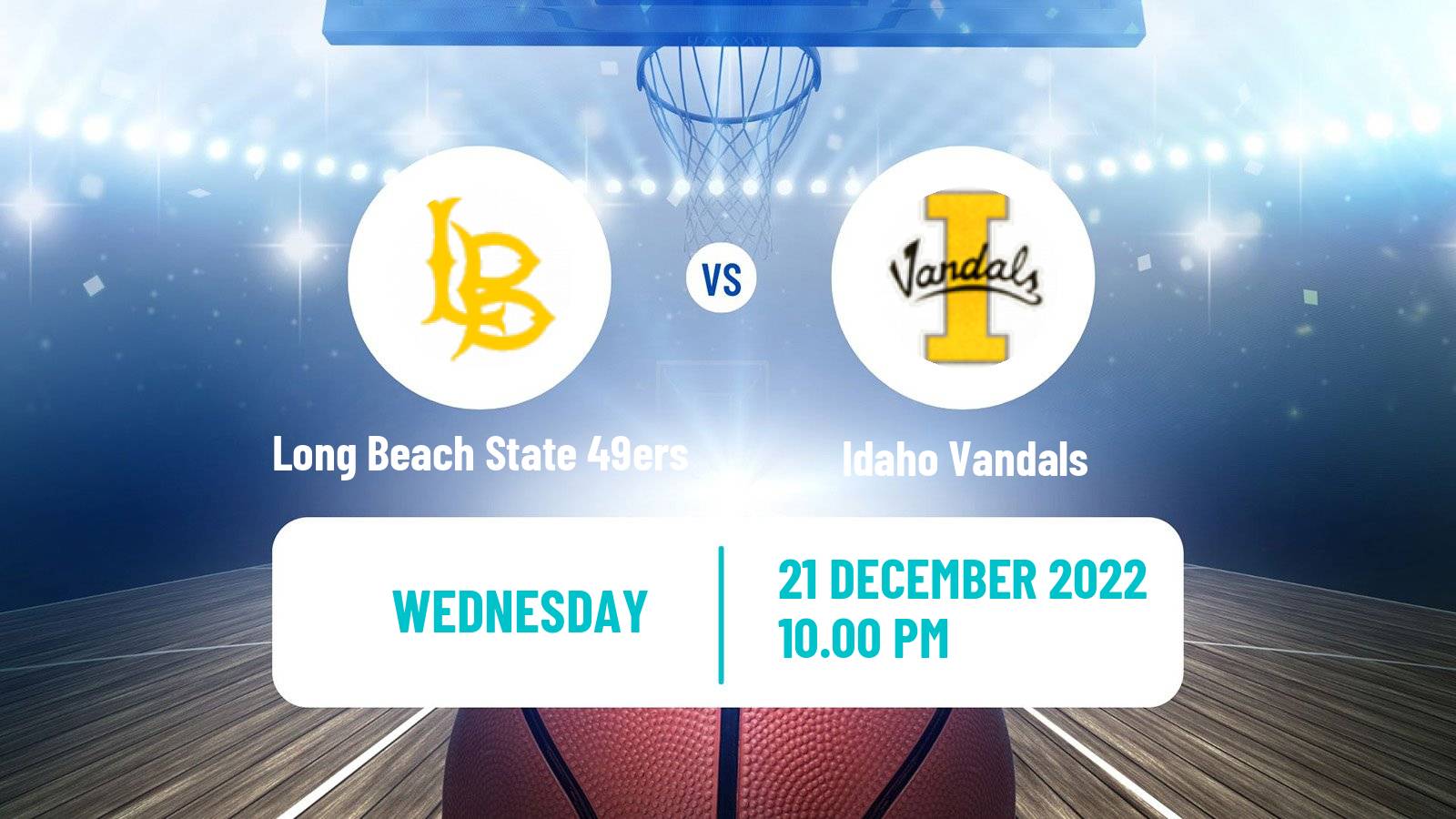 Basketball NCAA College Basketball Long Beach State 49ers - Idaho Vandals