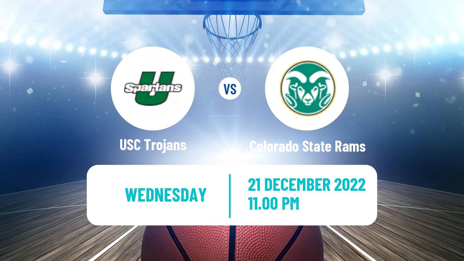 Basketball NCAA College Basketball USC Trojans - Colorado State Rams