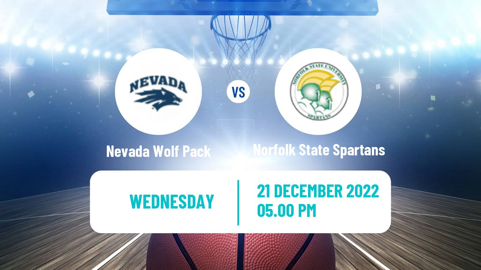 Basketball NCAA College Basketball Nevada Wolf Pack - Norfolk State Spartans