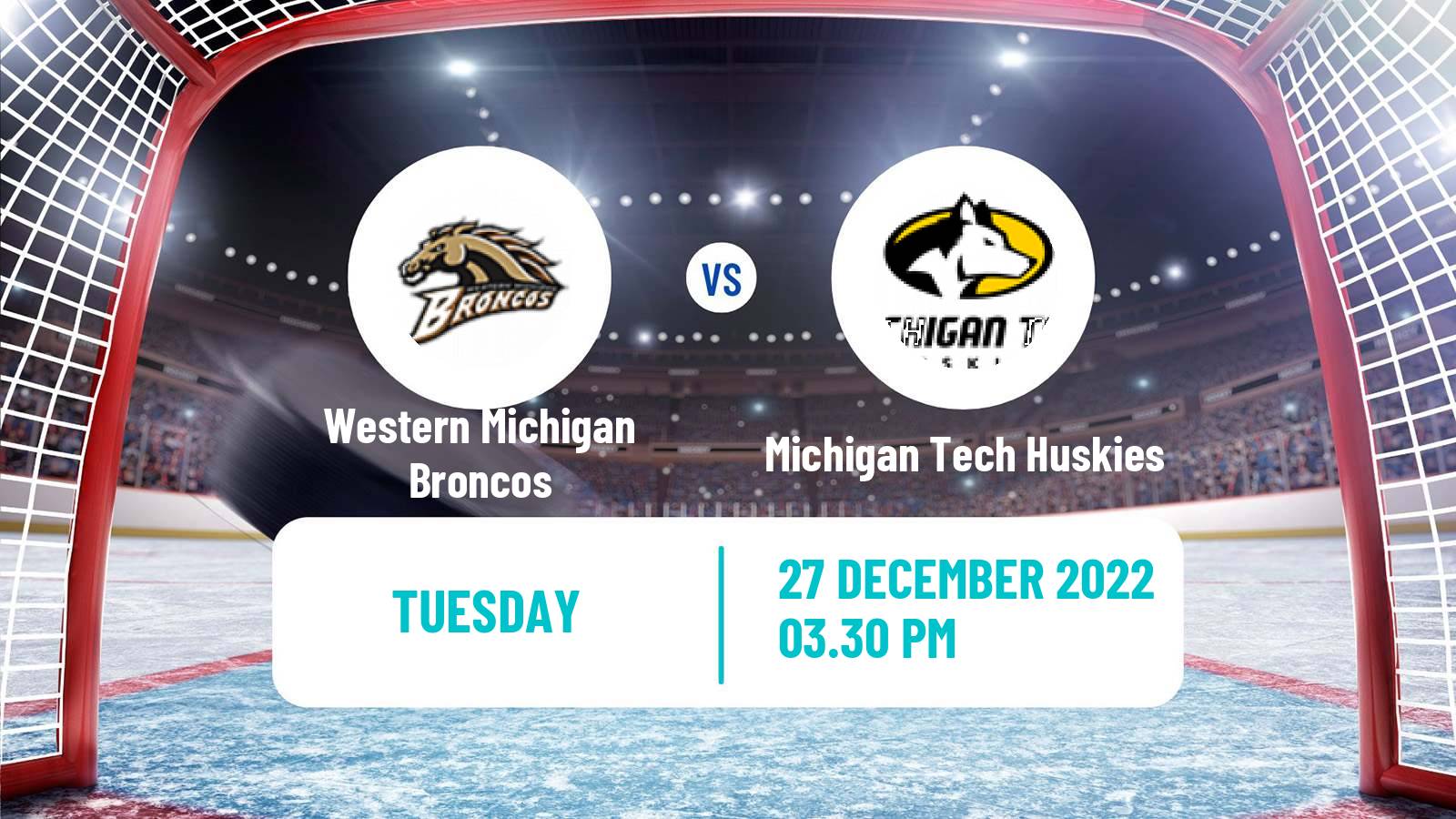 Hockey NCAA Hockey Western Michigan Broncos - Michigan Tech Huskies