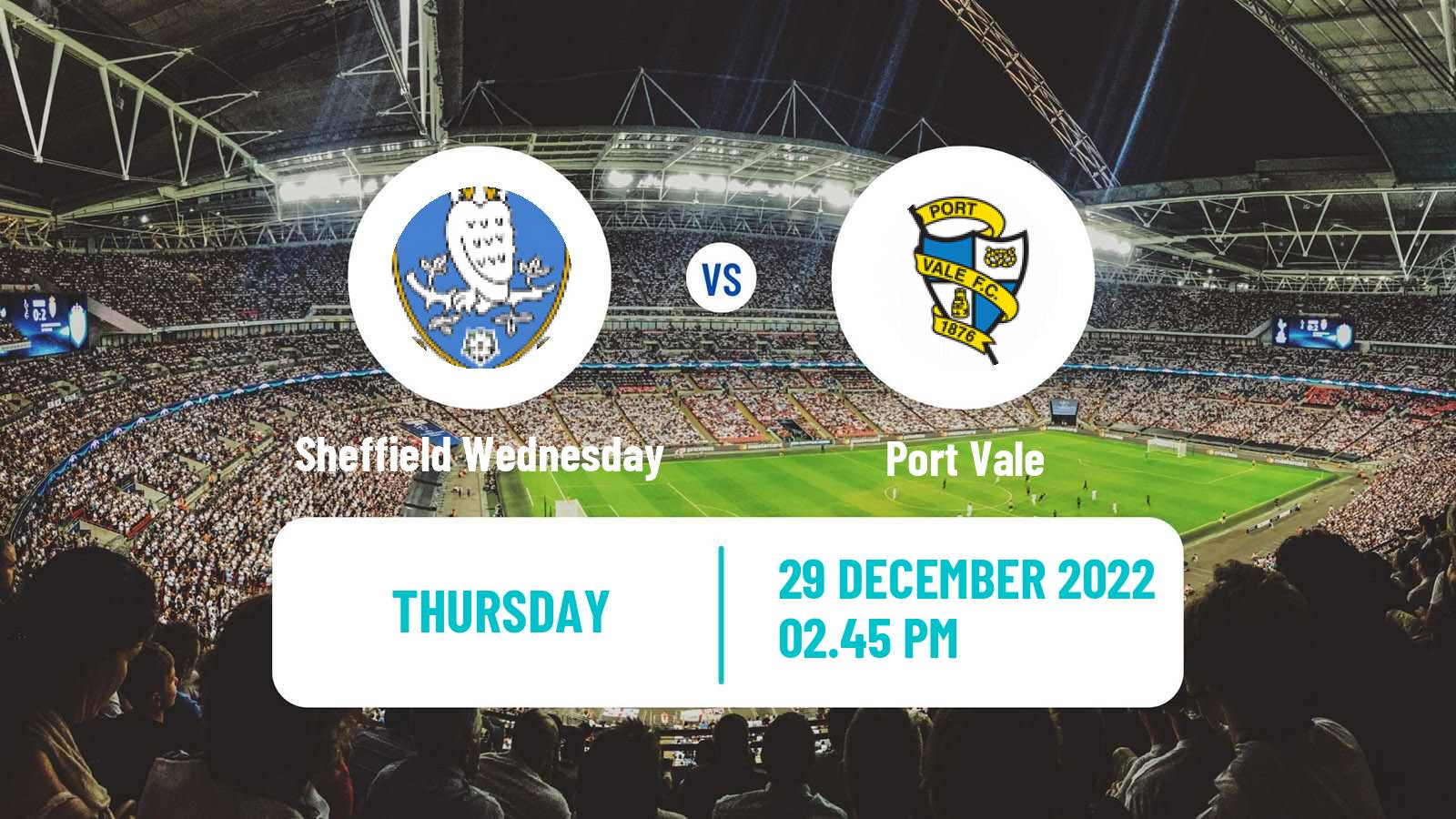 Soccer English League One Sheffield Wednesday - Port Vale