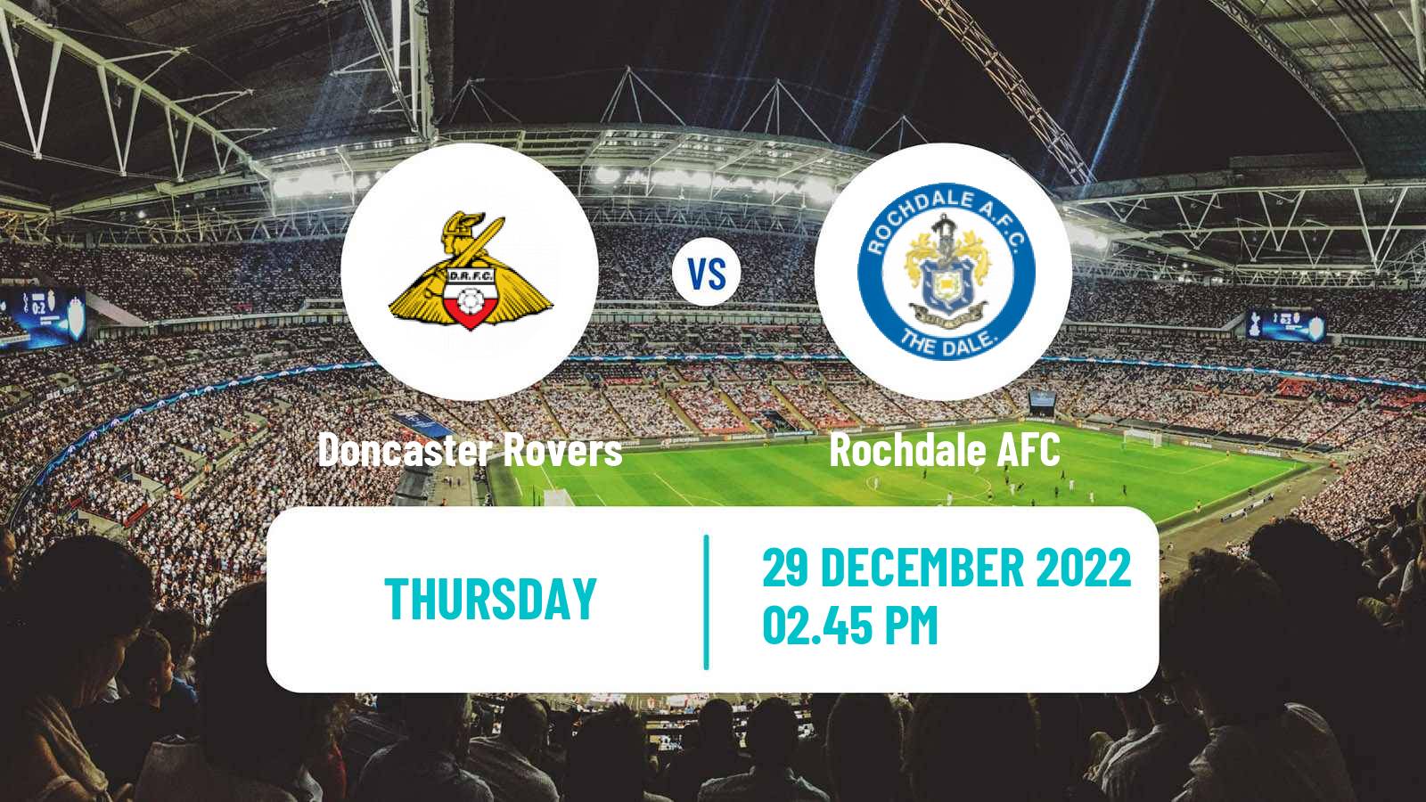 Soccer English League Two Doncaster Rovers - Rochdale