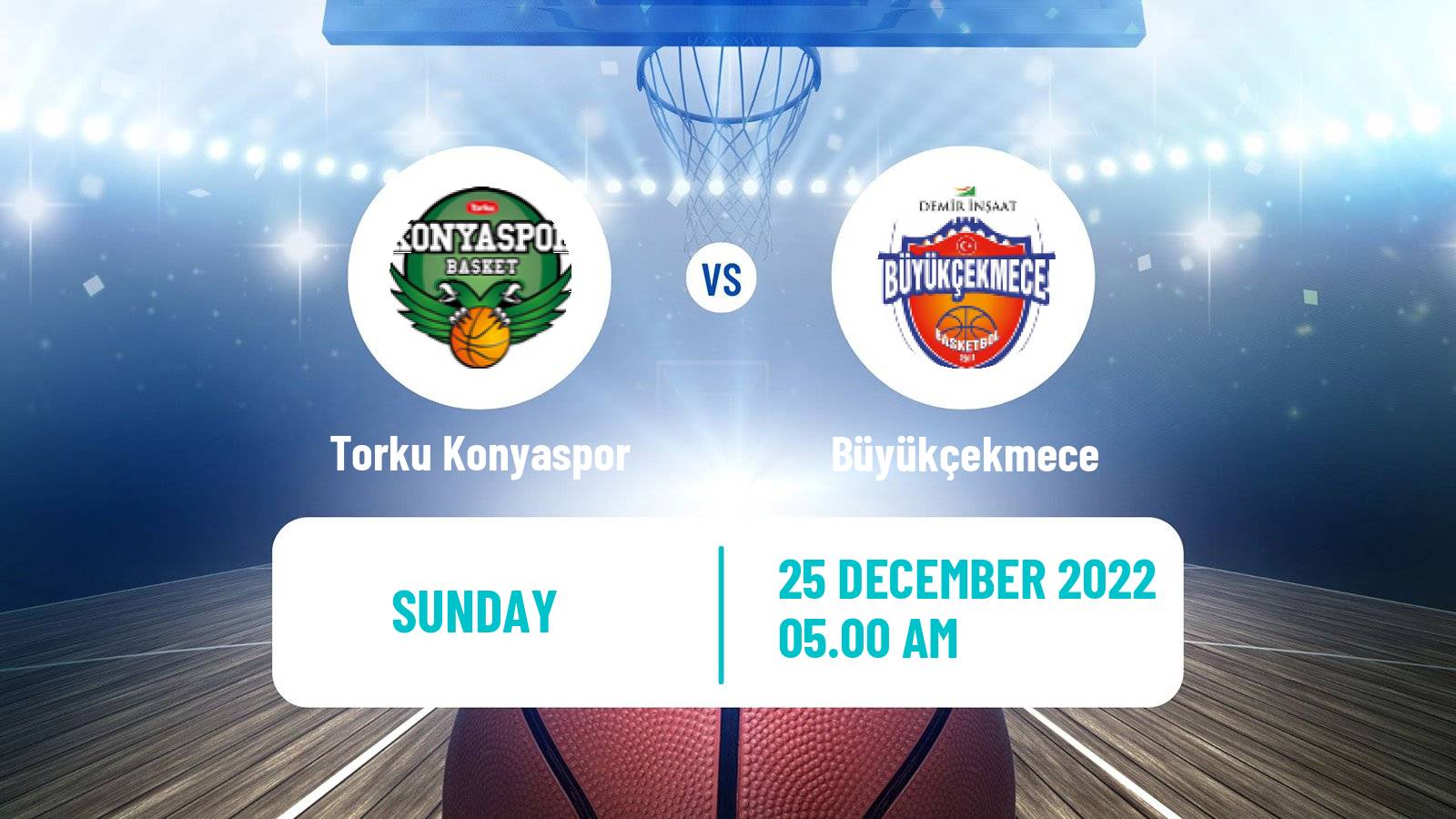 Basketball Turkish Basketball Super Ligi Torku Konyaspor - Büyükçekmece