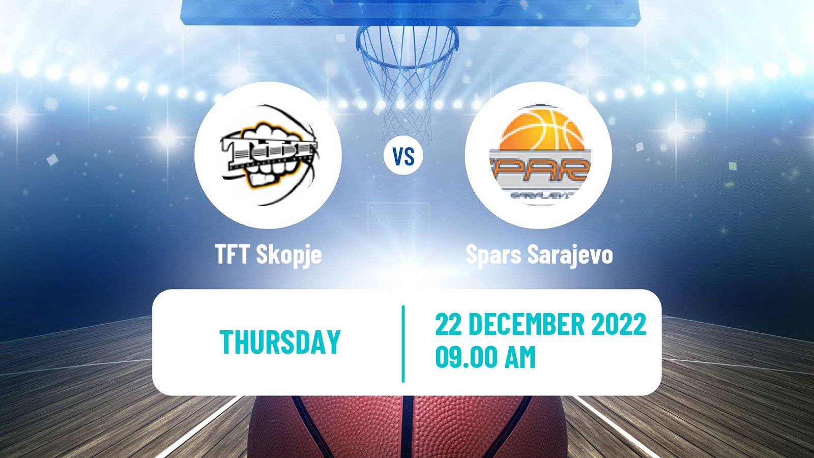 Basketball Adriatic League 2 TFT Skopje - Spars Sarajevo