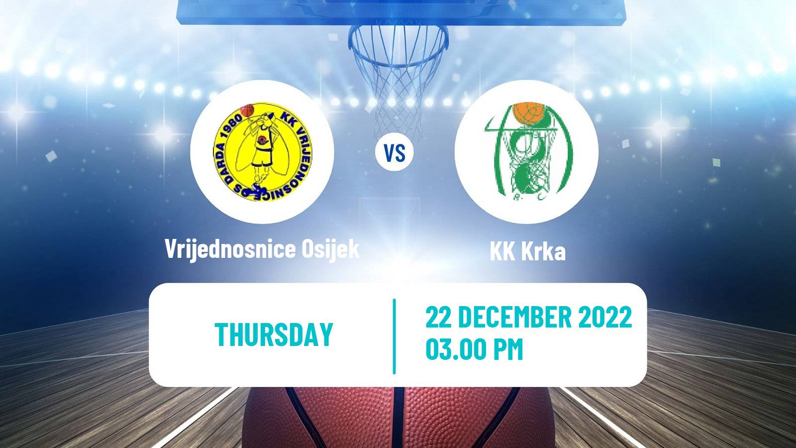 Basketball Adriatic League 2 Vrijednosnice Osijek - Krka