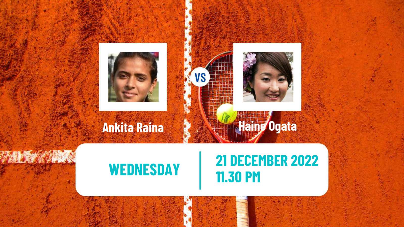 Tennis ITF Tournaments Ankita Raina - Haine Ogata