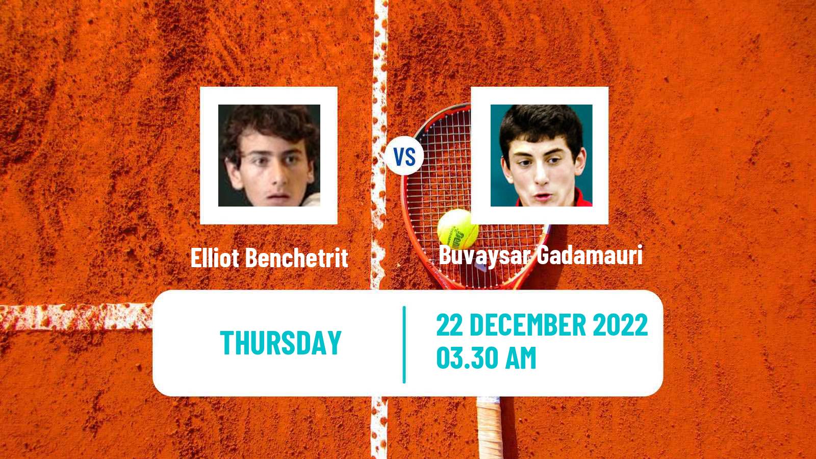 Tennis ITF Tournaments Elliot Benchetrit - Buvaysar Gadamauri
