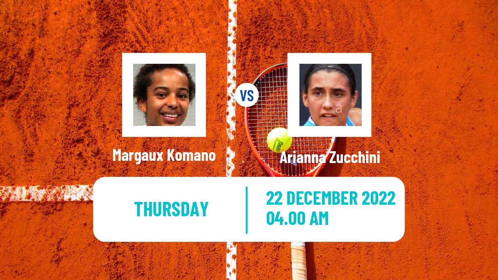 Tennis ITF Tournaments Margaux Komano - Arianna Zucchini