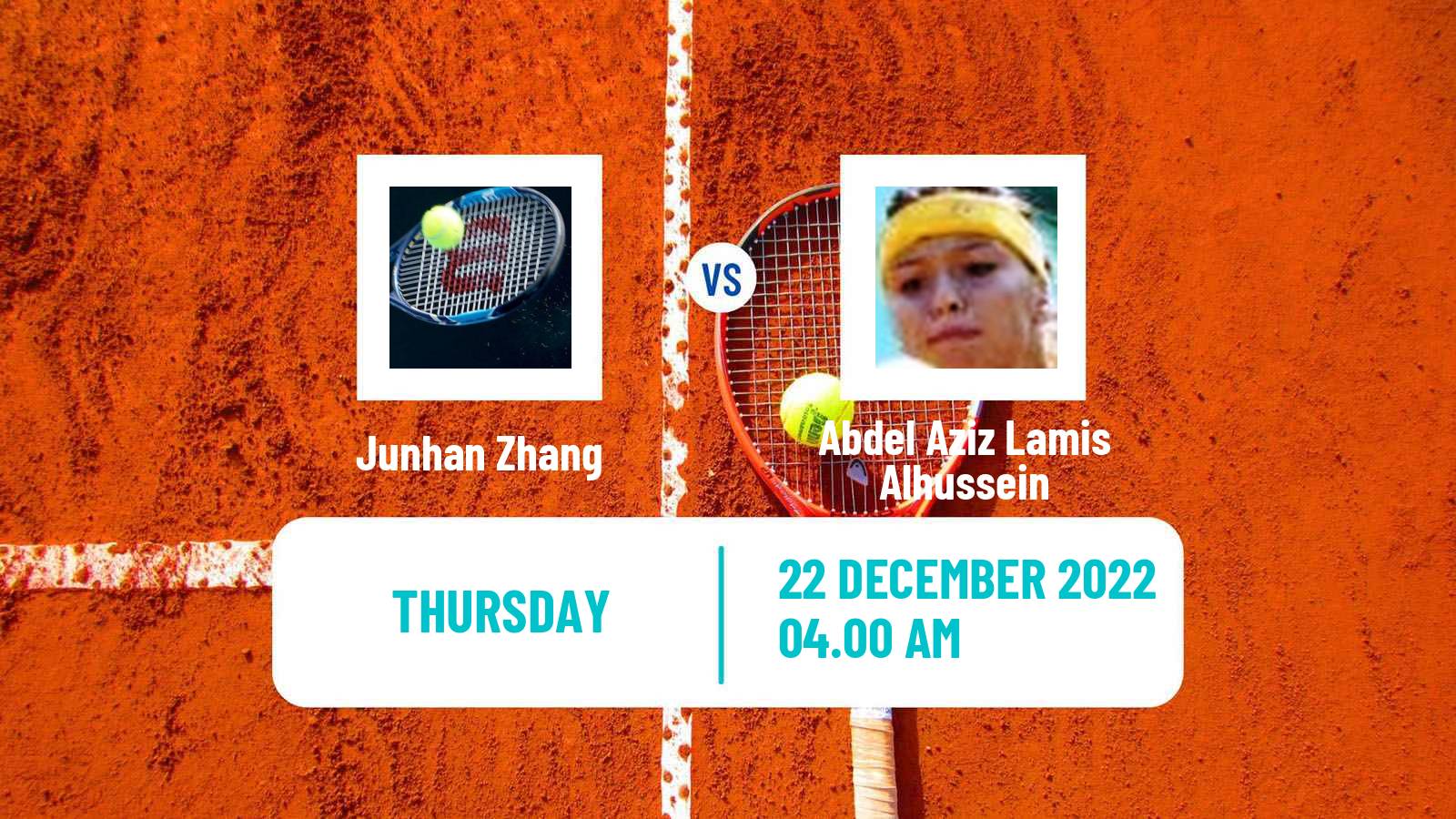 Tennis ITF Tournaments Junhan Zhang - Abdel Aziz Lamis Alhussein