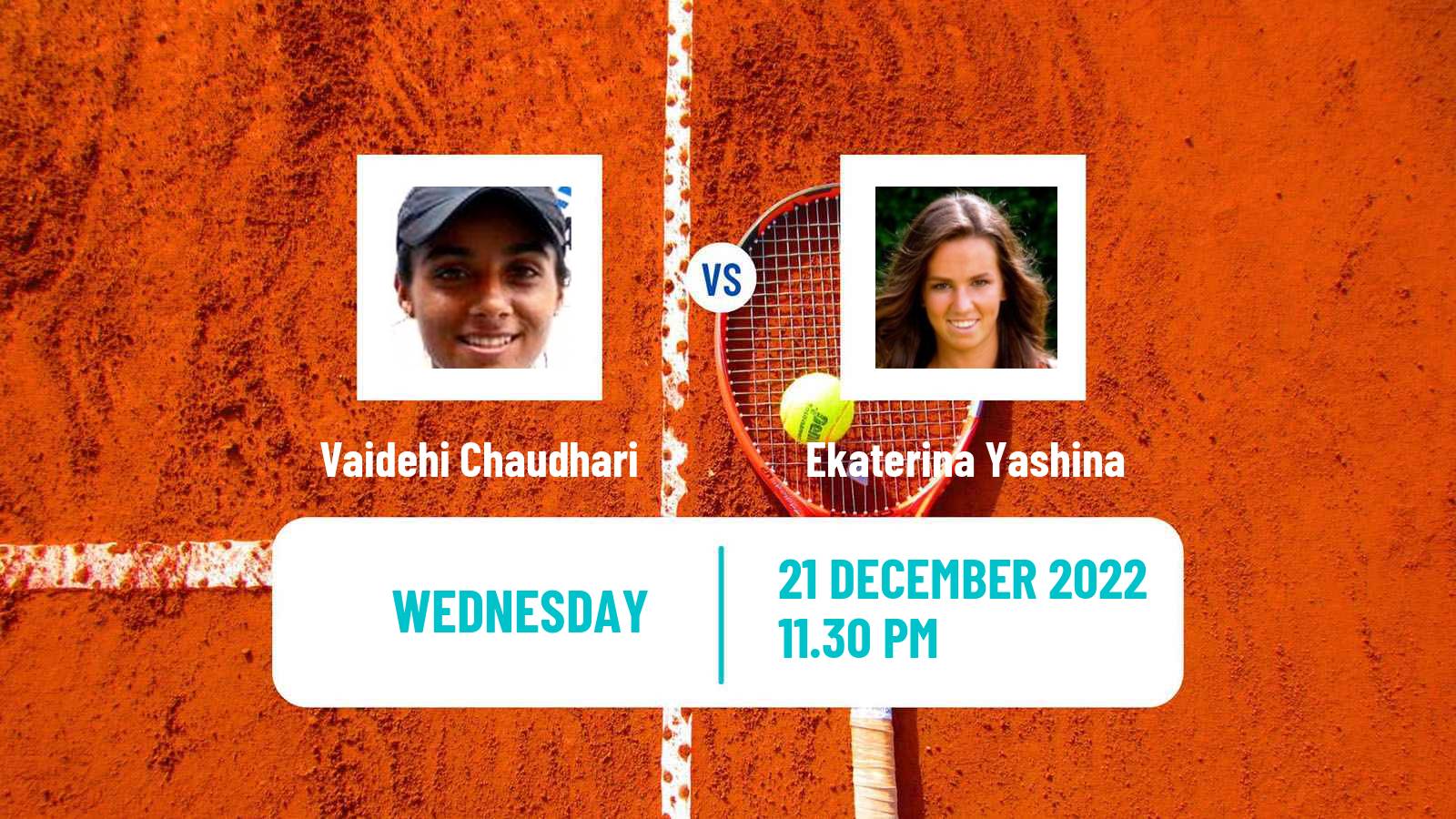 Tennis ITF Tournaments Vaidehi Chaudhari - Ekaterina Yashina