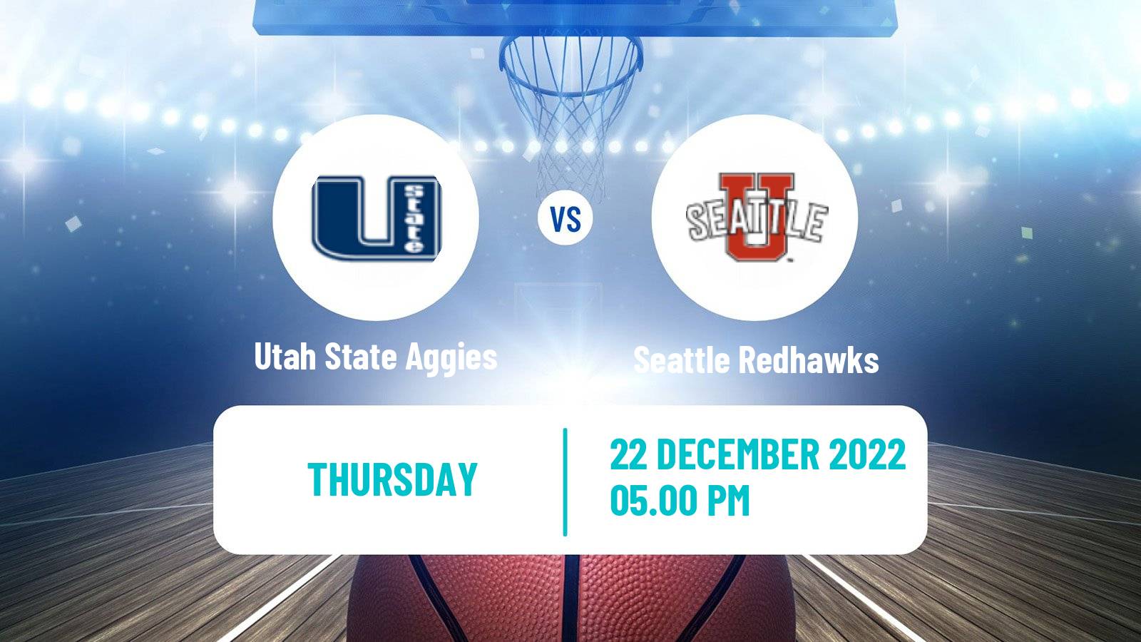 Basketball NCAA College Basketball Utah State Aggies - Seattle Redhawks