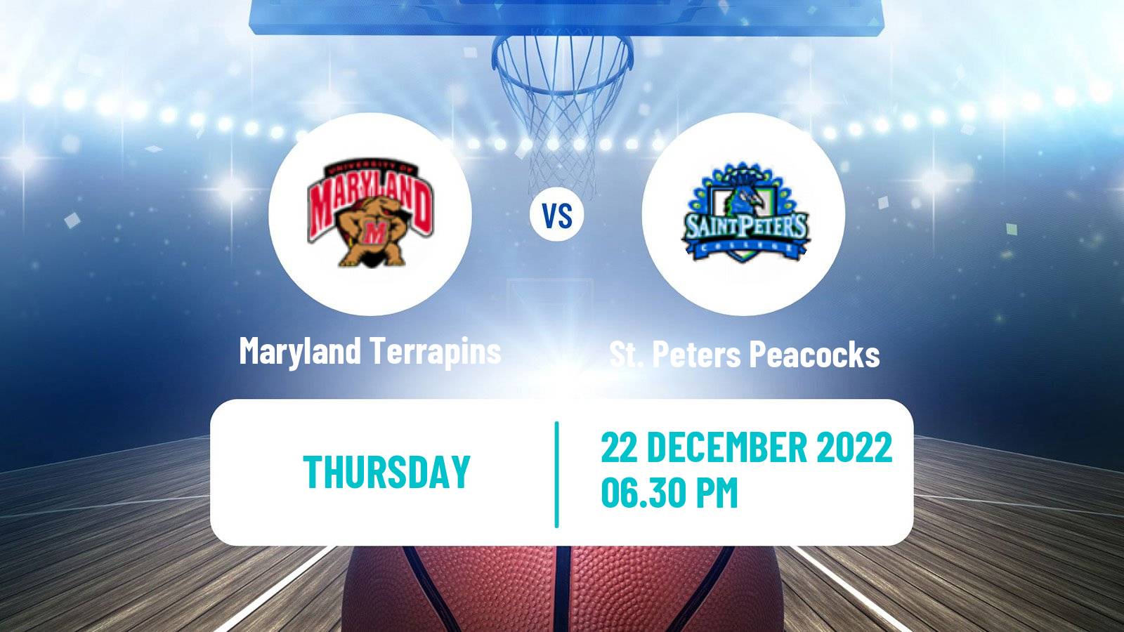 Basketball NCAA College Basketball Maryland Terrapins - St. Peters Peacocks