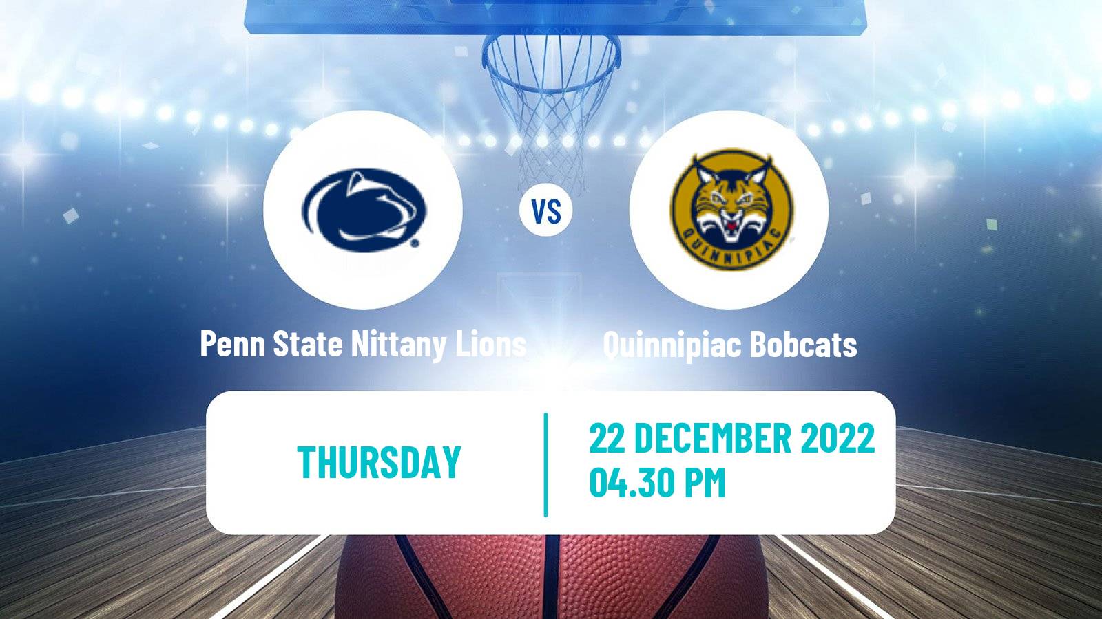 Basketball NCAA College Basketball Penn State Nittany Lions - Quinnipiac Bobcats