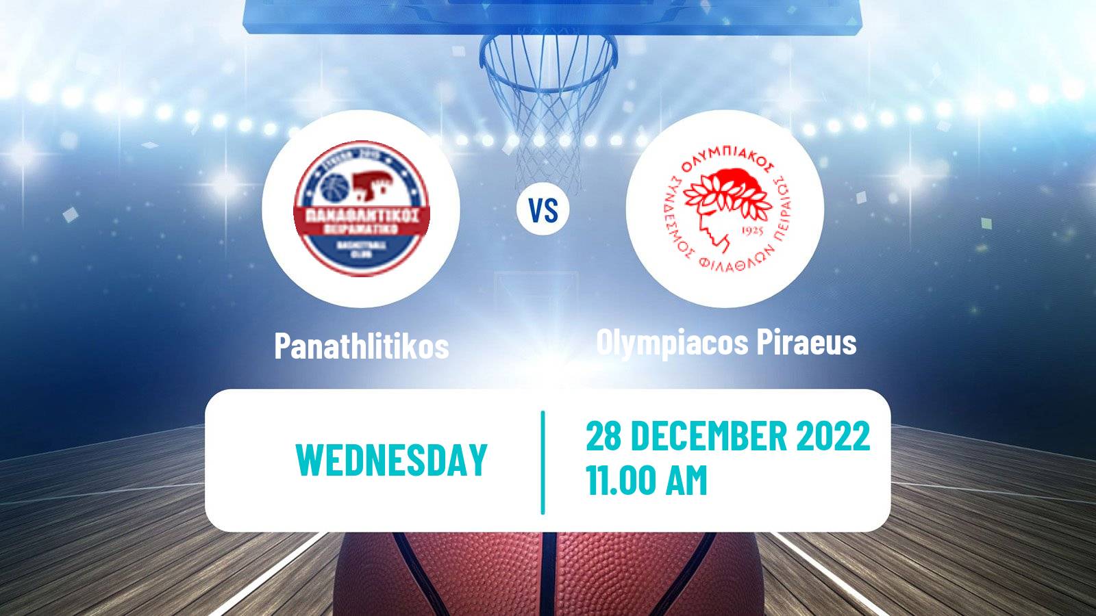 Basketball Greek Basket League A1 Women Panathlitikos - Olympiacos Piraeus