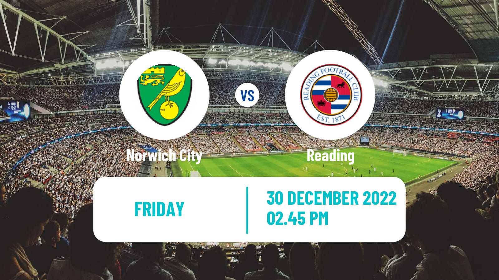 Soccer English League Championship Norwich City - Reading