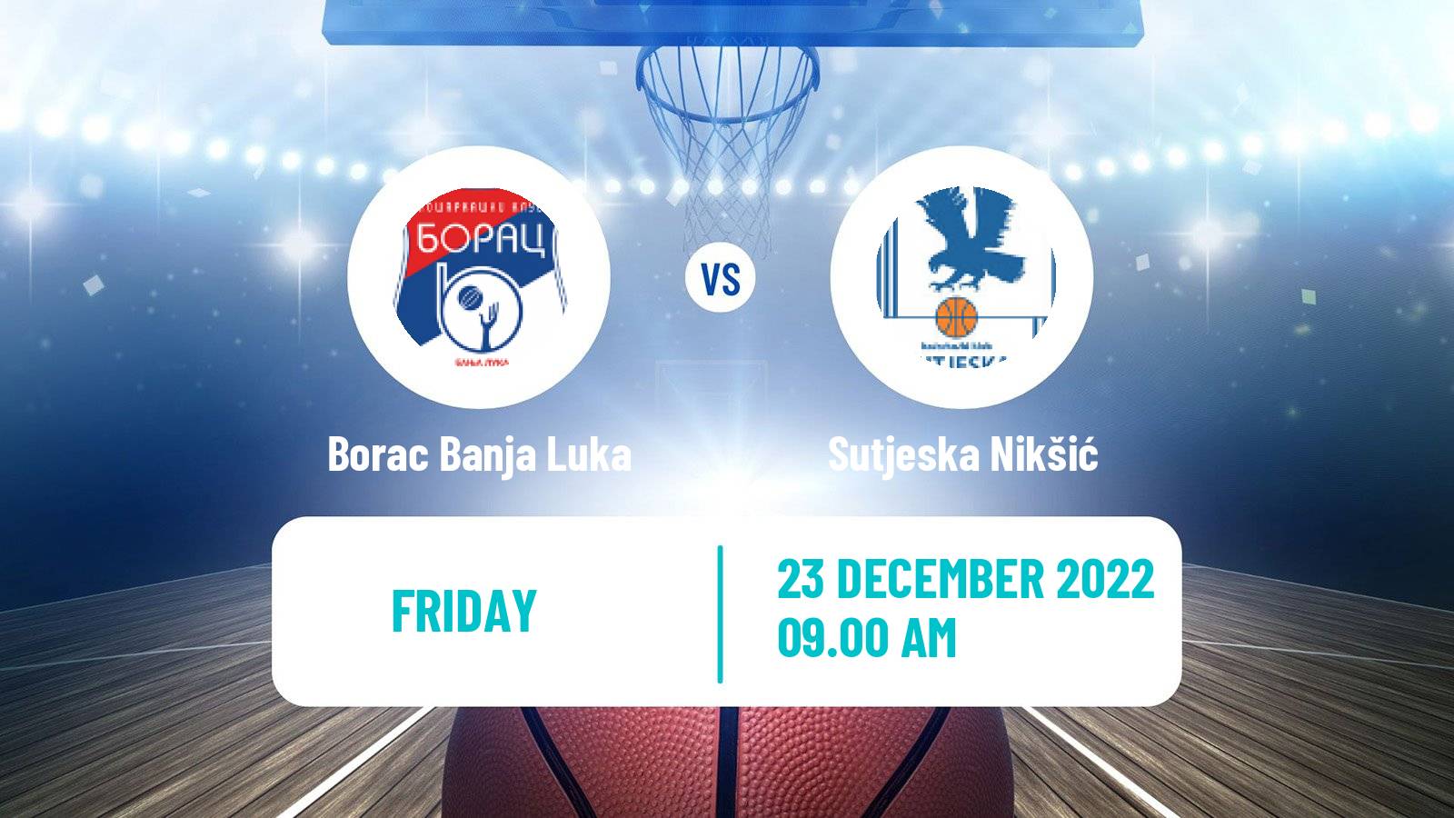 Basketball Adriatic League 2 Borac Banja Luka - Sutjeska Nikšić