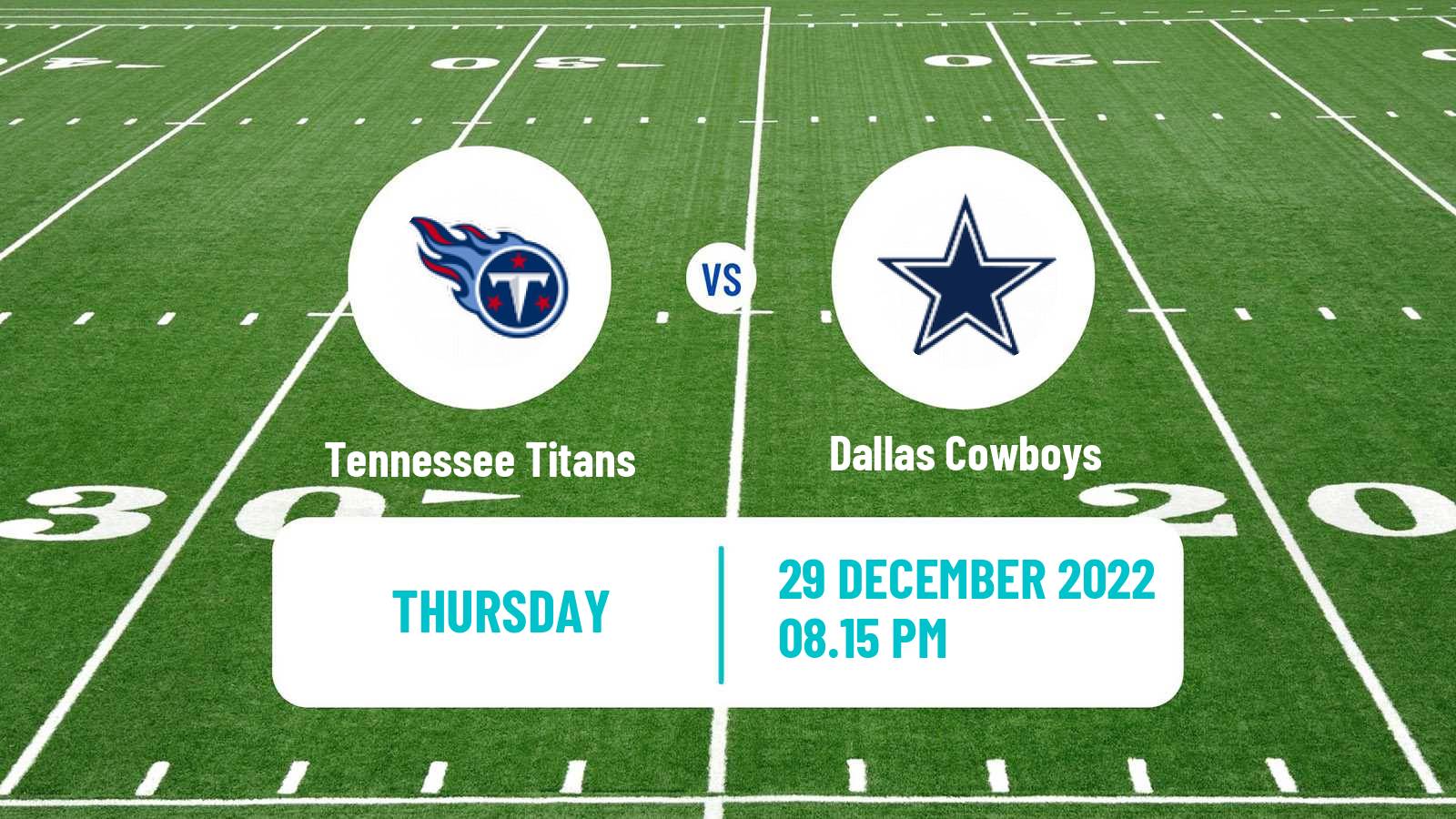 American football NFL Tennessee Titans - Dallas Cowboys