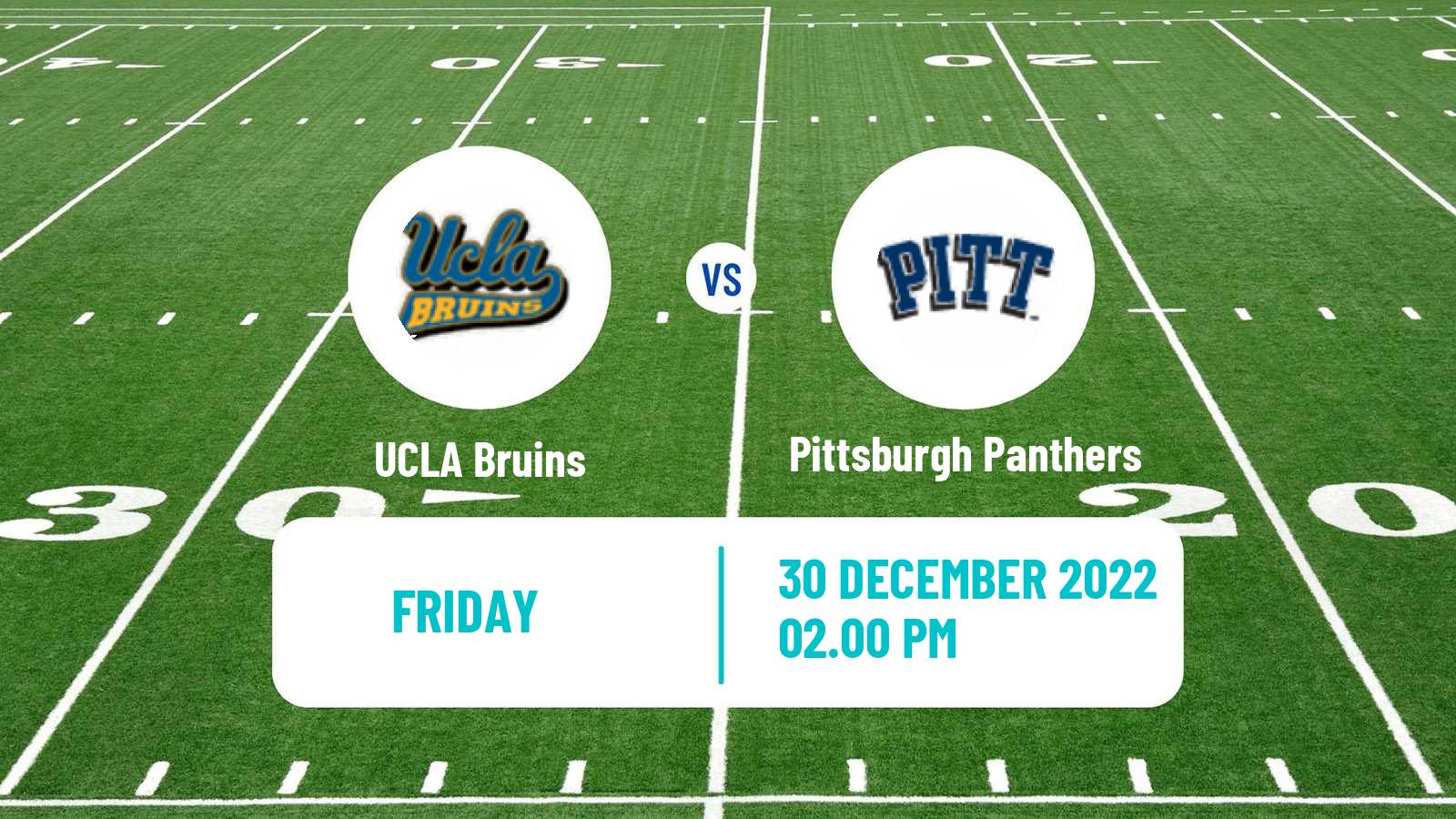 American football NCAA College Football UCLA Bruins - Pittsburgh Panthers