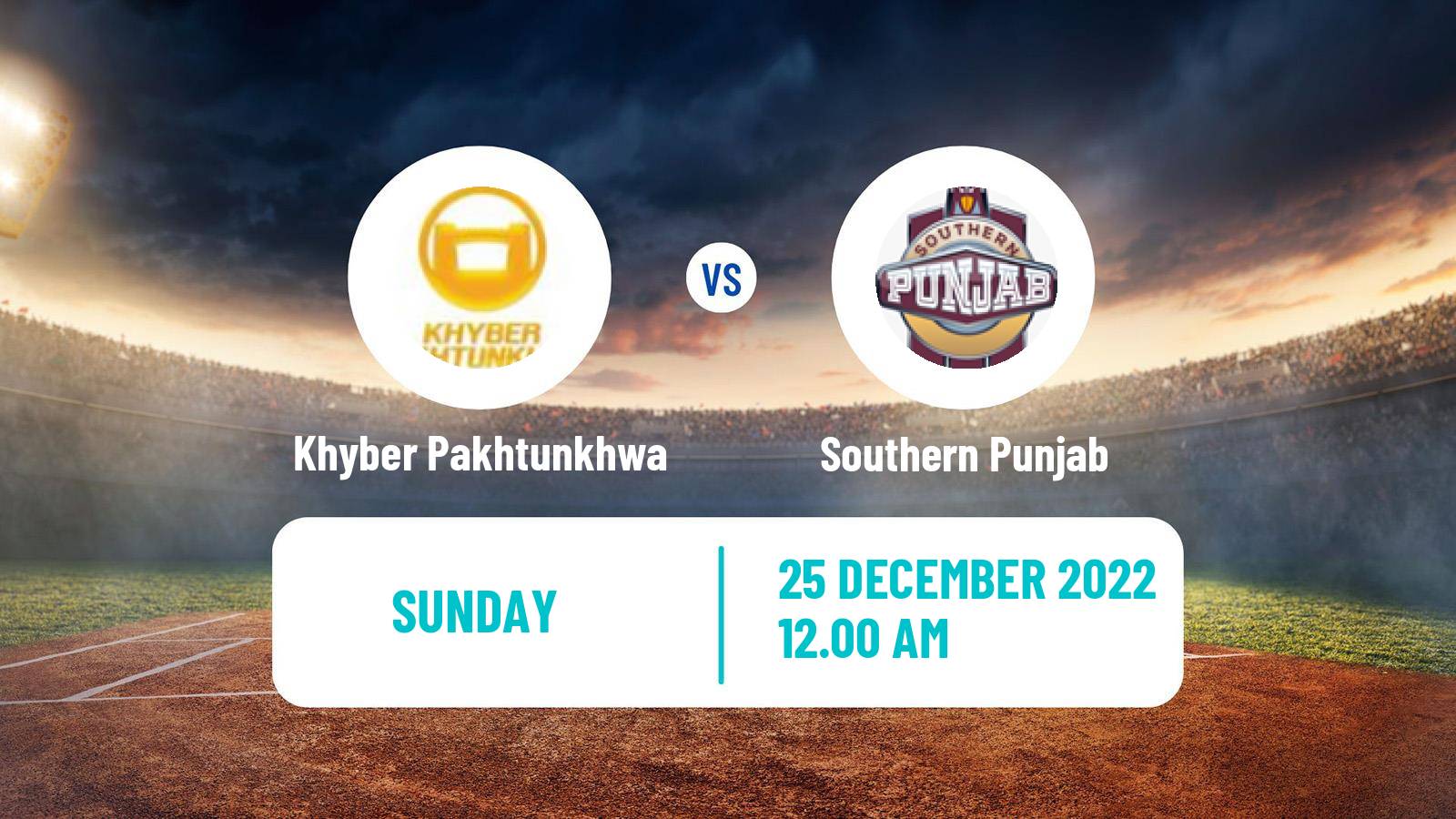 Cricket Pakistan One Day Cup Khyber Pakhtunkhwa - Southern Punjab