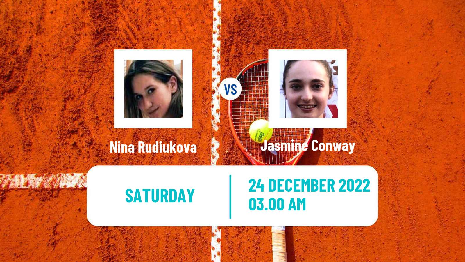 Tennis ITF Tournaments Nina Rudiukova - Jasmine Conway